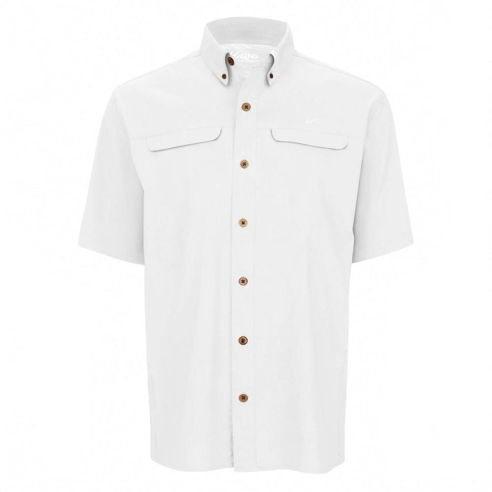 NEW MOJO SPORTSWEAR COMPANY men's mr. big short sleeve shirt in whitecaps